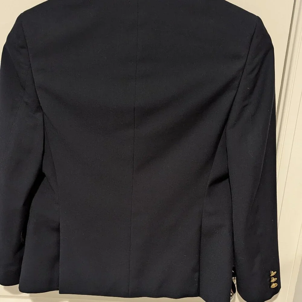Ralph Lauren Boys Classic Navy Blazer with Gold-Tone Buttons